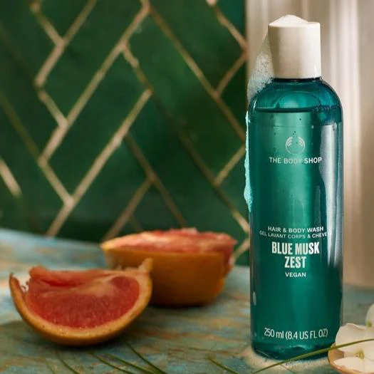 Blue Musk Zest Hair & Body Wash - Image 3