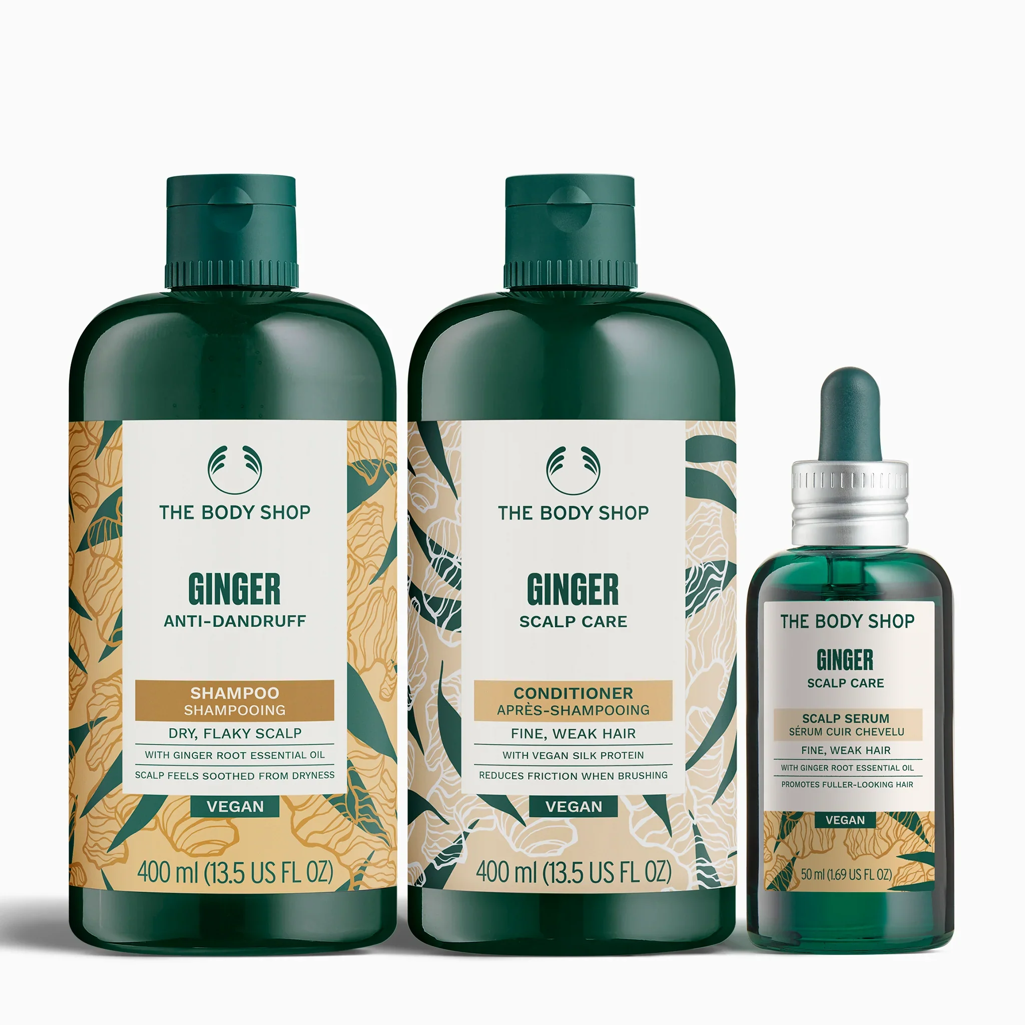 Ginger Anti-Dandruff Trio (Large)